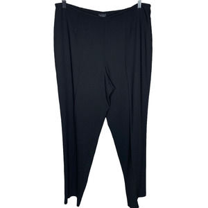 Eileen Fisher System Wool Black Pants Size Medium E1-21